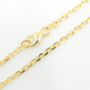 Gold Diamond Cut Cable Chain